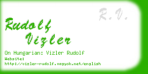 rudolf vizler business card